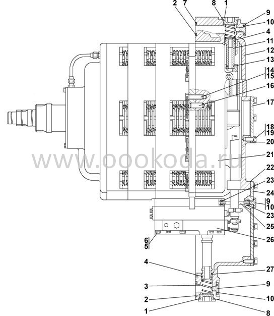 2501-12-19-20СП Коробка передач с системой гидроуправления