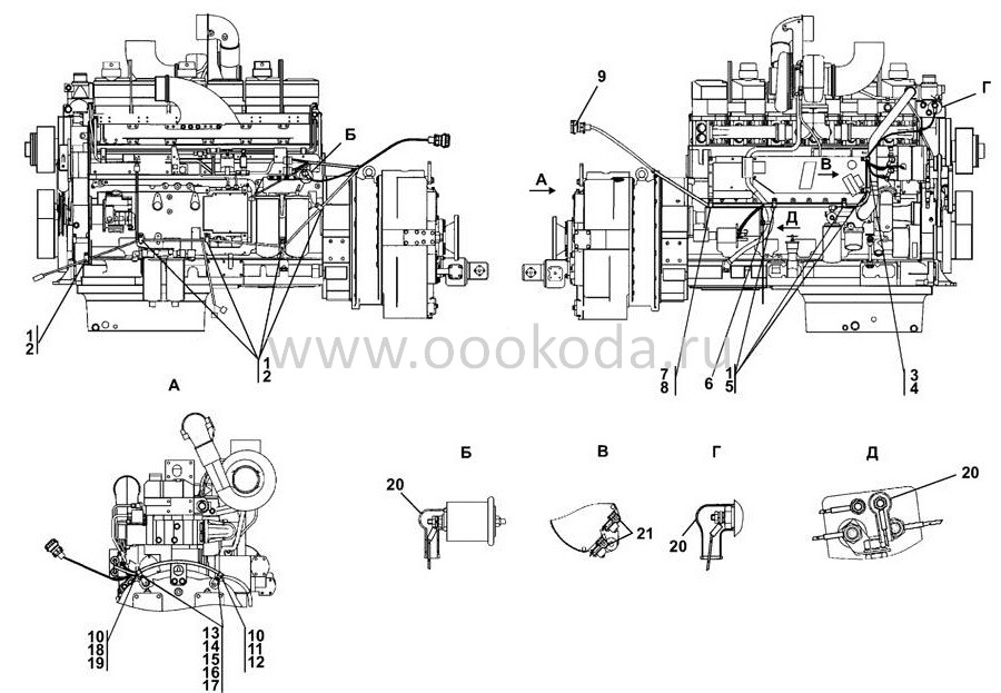 4006-10-12СП Электрооборудование двигателя