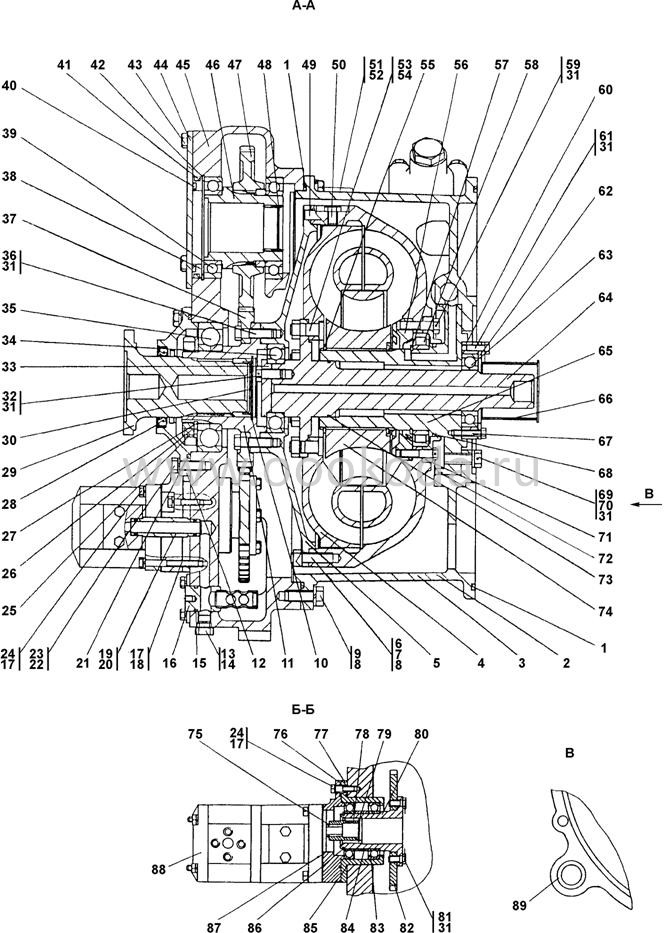 1101-14-1-01-20СП Гидротрансформатор с редуктором привода насосов